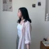 波紋線條襯衫-粉