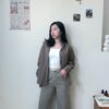 人人一件小格子襯衫-咖