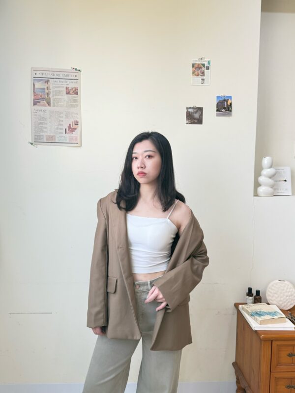 版型滿分質感西裝外套-卡其