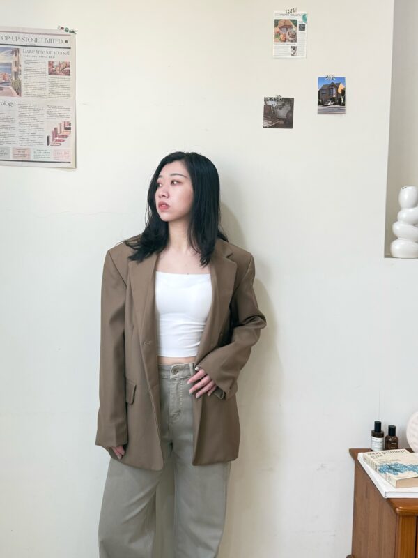 版型滿分質感西裝外套-卡其