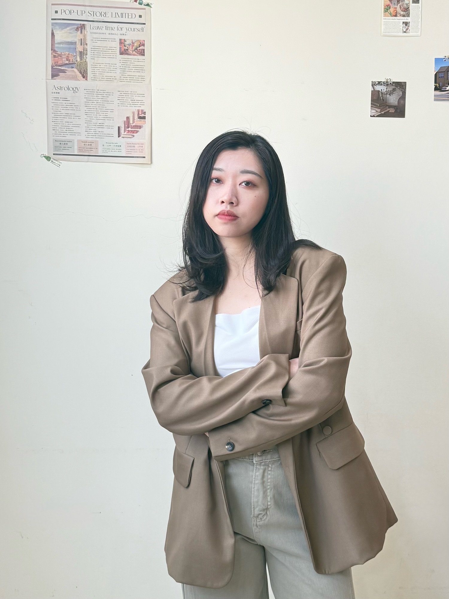 版型滿分質感西裝外套-卡其
