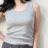 基礎款圓領羅紋bra top-4色
