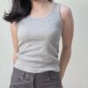 基礎款圓領羅紋bra top-4色